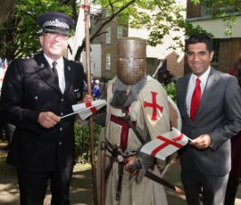 Chief Inspector Phil Painter, Saint George and Gurvinder Sandher Chief Inspector Phil Painter, Saint George and Gurvinder Sandher